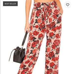 Beach Riot Harlow Pant - Rose Print